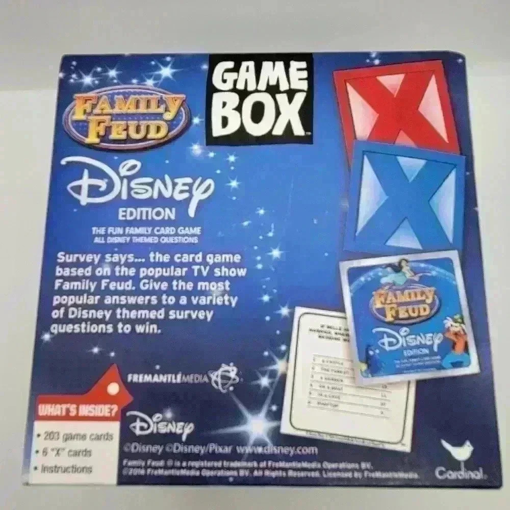 New ! Family Feud - Disney Edition Trivia Box Card Game 2+ Players (age 8+) - Picture 4 of 5
